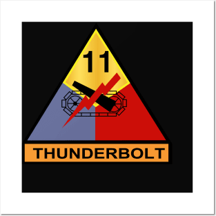 11th Armored Division - Thunderbolt wo Txt Posters and Art